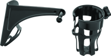 Kuryakyn Reflex Drink Holder Right Side HD Touring Passenger Mount 96-13 Gloss Black