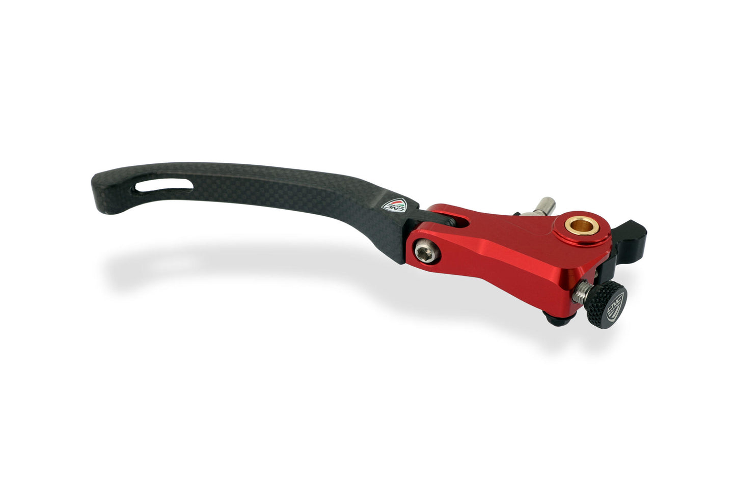 CNC Racing Carbon Fiber / Billet RED RACE Folding Adjustable Brake Lever for Ducati / MV Agusta F4 RR/RC - 190mm