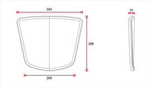 C-Racer Universal Front Mask No9 - MCR9 - Flat Track Number Plate