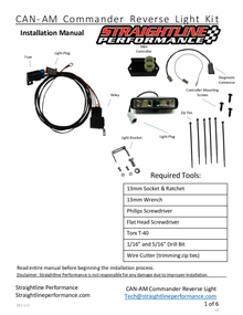 Smart Wire Reverse Light Kit Single Light Can