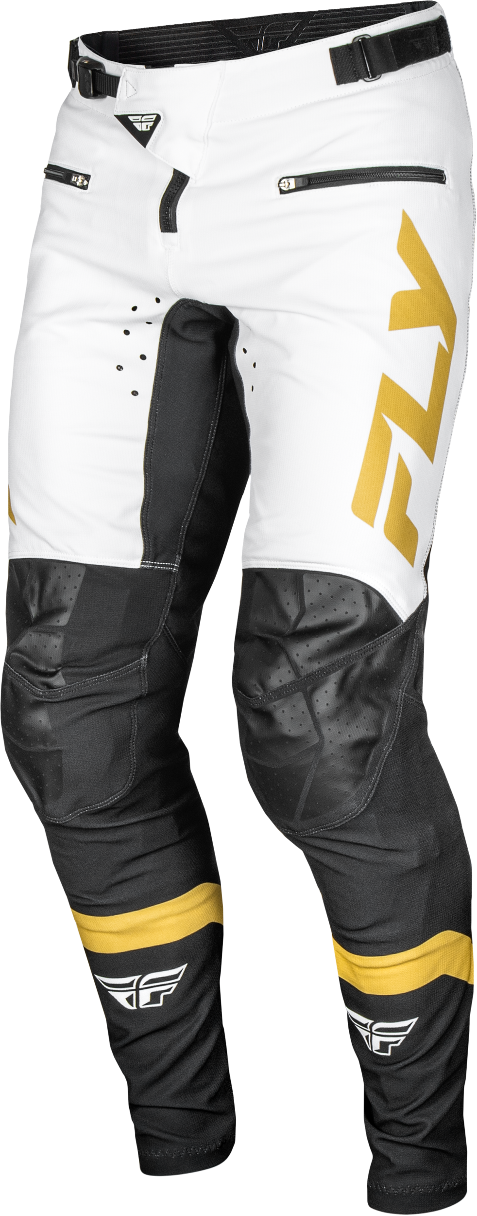Rayce Bicycle Pants White/Black/Gold Sz 28