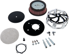 Kruel Air Cleaner Kit Chrome