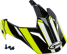Visor W/Screws Vertical Gm 11 Black/Hi Vis Yellow