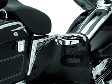 Kuryakyn Passenger Drink Holder With Basket 98-13 Touring Right Side Chrome