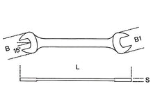 Beta Tools Model 55 30x32mm-Double Open End Wrenches Bright