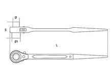 Beta Tools Model 93 C17X19mm-Ratcheting Wrenches Scaffolding Bolts