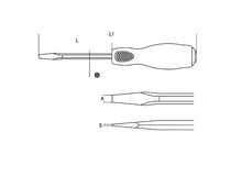 Beta Tools Model 1241 10X200mm-Screwdrivers Steel Head