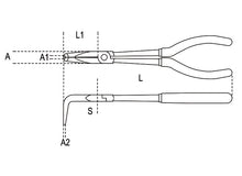 Beta Tools Model 1009 L/C-Bent Extra Long Nose Pliers
