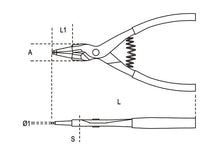 Beta Tools Model 1036 225mm-External Circlip Pliers