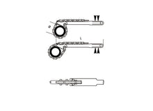 Beta Tools Model 384 Reversible Chain Pipe Wrench