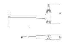 Beta Tools Model 96 T6mm-Wrenches with High Torque Handles