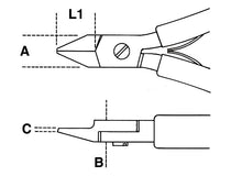Beta Tools Model 1186 Bm/1-Diagonal Flush Cutting Nippers
