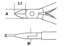 Beta Tools Model 1188 Bm/1-Diagonal Axial Cutting Nippers