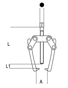 Beta Tools Model 1515 3-Pullers with Two Floating Legs