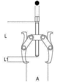 Beta Tools Model 1520 1-Pullers with Two Reversible Legs