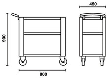 Beta Tools Model C51 R-Easy Trolley Red