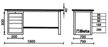 Beta Tools Model C57S C/R-Mastercargo Workbench Red