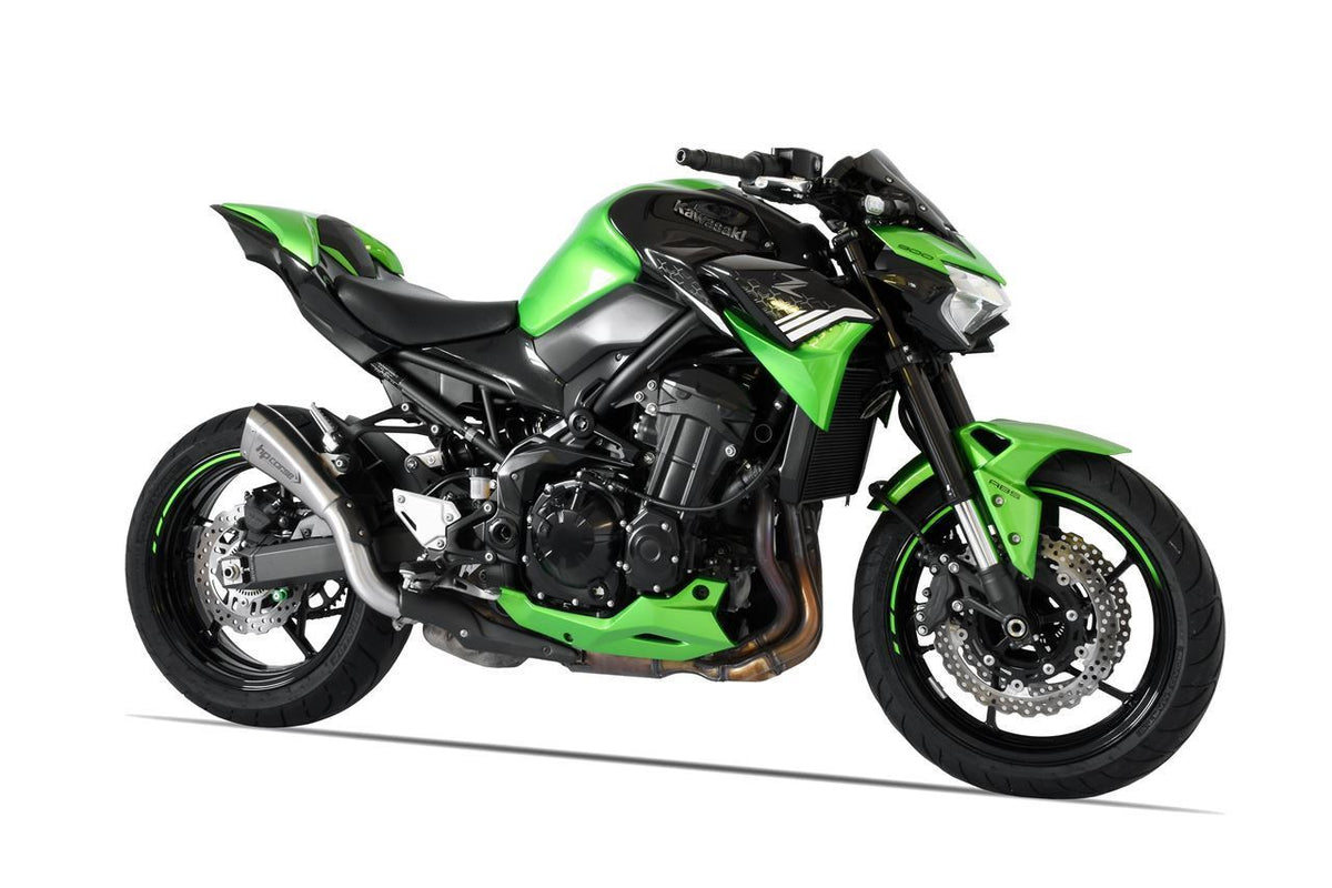 HP CORSE Hydroform Short R Slip-On Exhaust For Kawasaki Z900 (2020+)