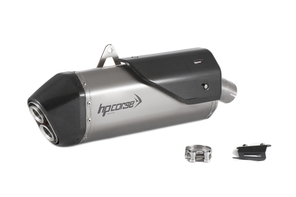 HP CORSE SPS Carbon Short Exhaust for Aprilia Tuareg 660