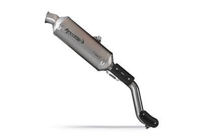 HP CORSE SP-1 SHORT Titanium High Mount Slip-on Exhaust for the Ducati DesertX