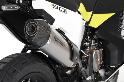 HP CORSE SP-1 CARBON SHORT Titanium High Mount Slip-on Exhaust for the Husqvarna Norden 901