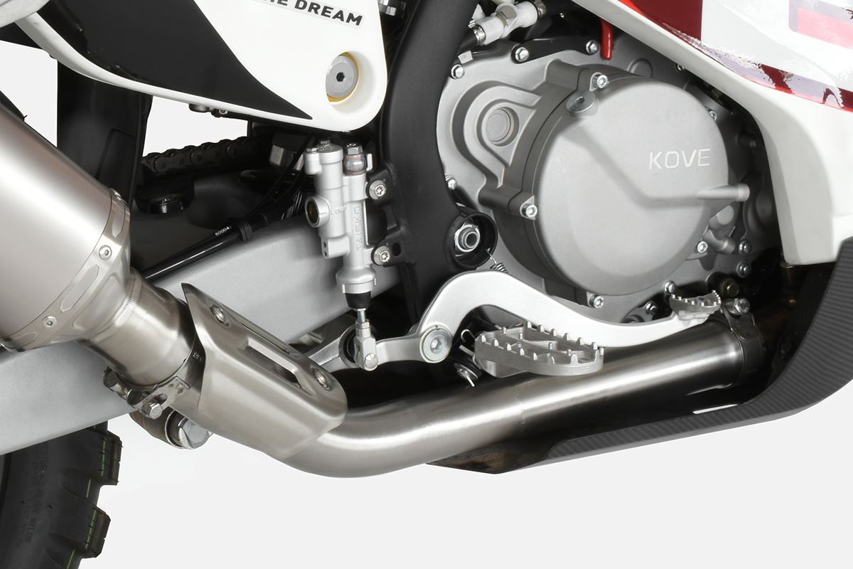 HP CORSE De-Cat Exhaust Link Pipe for Kove 450 Rally (2023+)