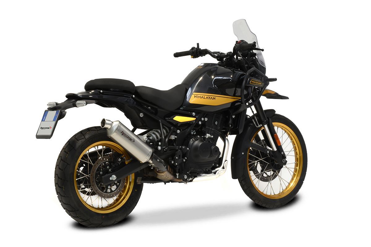 HP CORSE SP-1 SHORT SATIN STAINLESS STEEL SLIP ON for Royal Enfield Himalayan 450