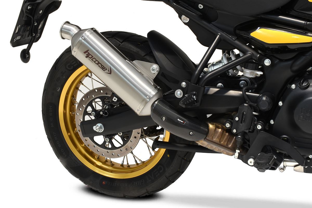 HP CORSE SP-1 SHORT SATIN STAINLESS STEEL SLIP ON for Royal Enfield Himalayan 450