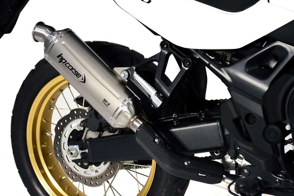 HP CORSE SP-2 Titanium Exhaust for Honda Transalp XL750 (Low Mount)