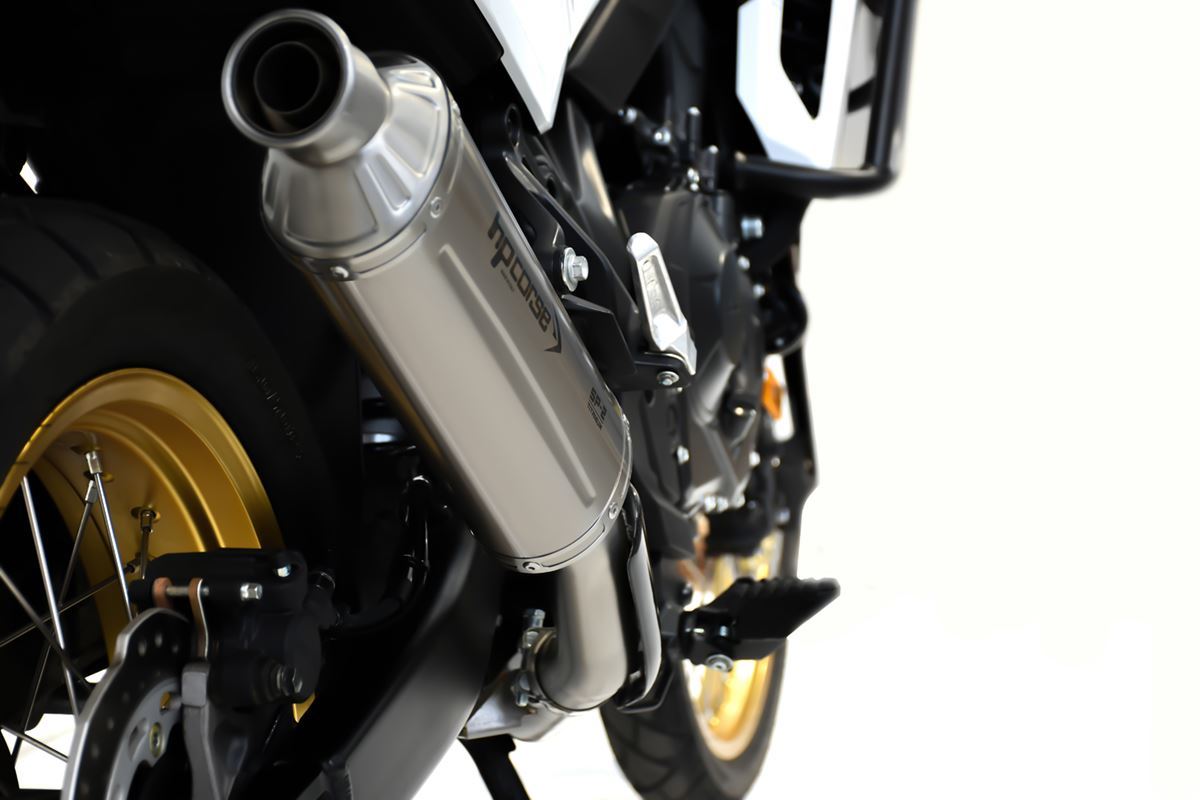 HP CORSE SP-2 Titanium Exhaust for Honda Transalp XL750 (Low Mount)