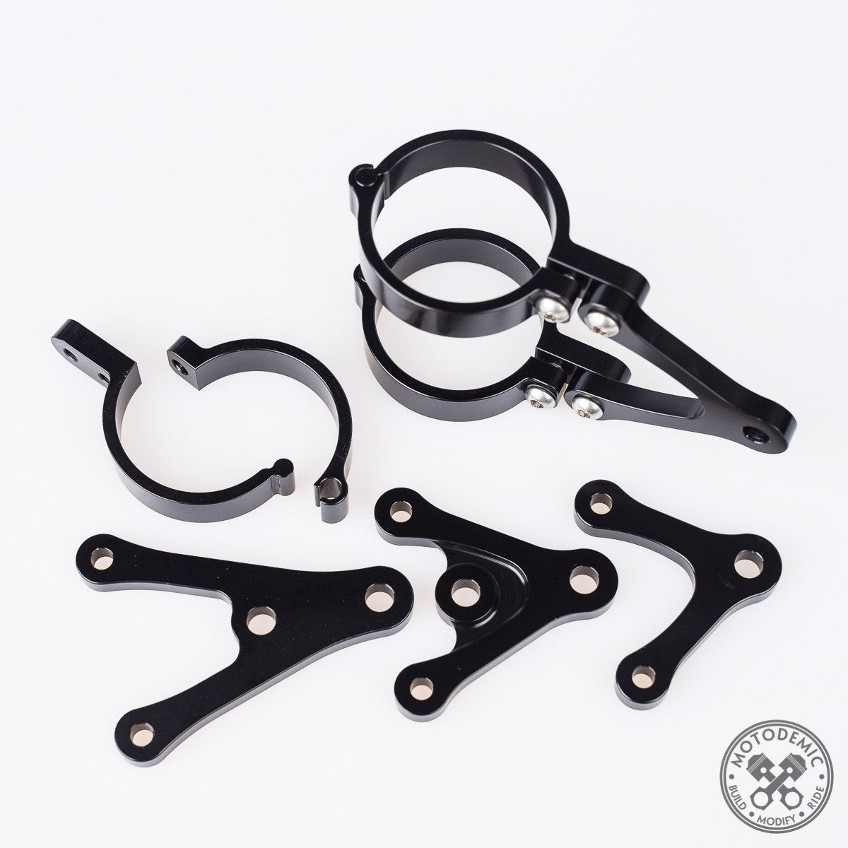 Motodemic Moto Guzzi Custom Headlight Brackets