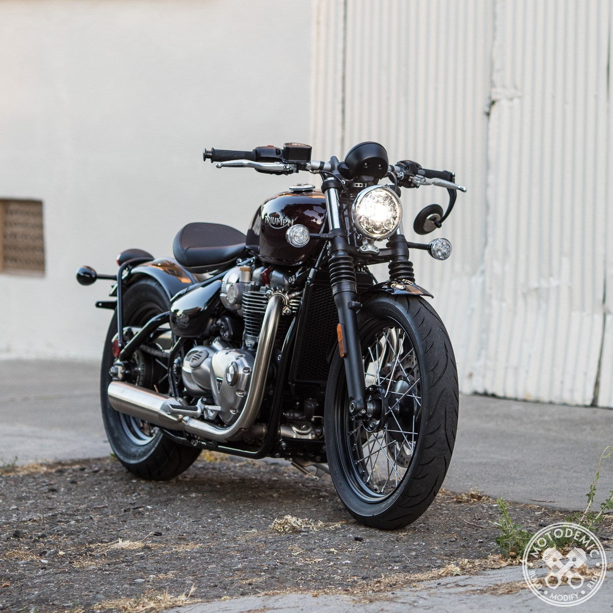 Motodemic LED Headlight Conversion Kit for the Triumph Bobber