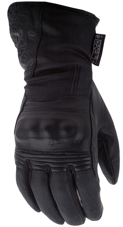 Women's Black Rose Gloves Black Sm