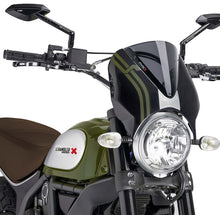 Windscreen Retrovision Carbon Look/Dark Smoke