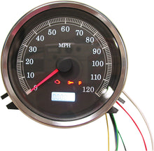 Electronic Speedo Black Face W/ 6 Spd