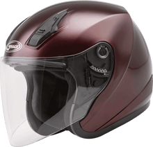 Of 17 Open Face Helmet Wine Red Xs