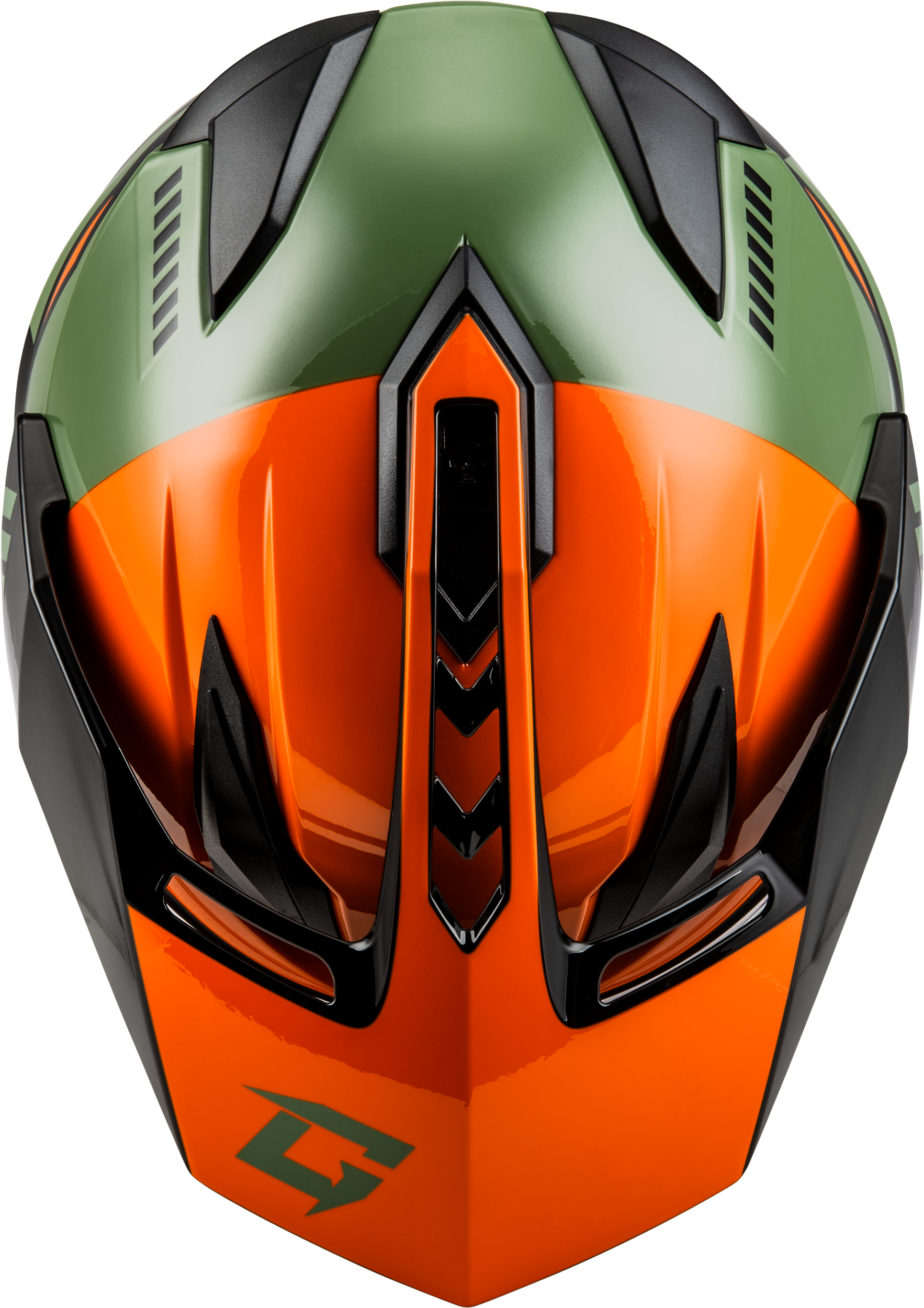 Gm 11 Ronin Helmet Orange/Green/Black Xl