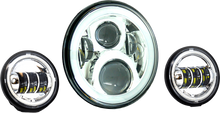 7" Led Hdlgt W/ Pass Chr Halo Indian