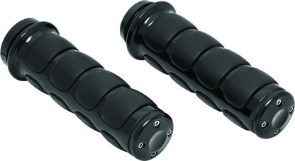 Kuryakyn ISO Grips Without Throttle Boss Throttle-By -Wire Black