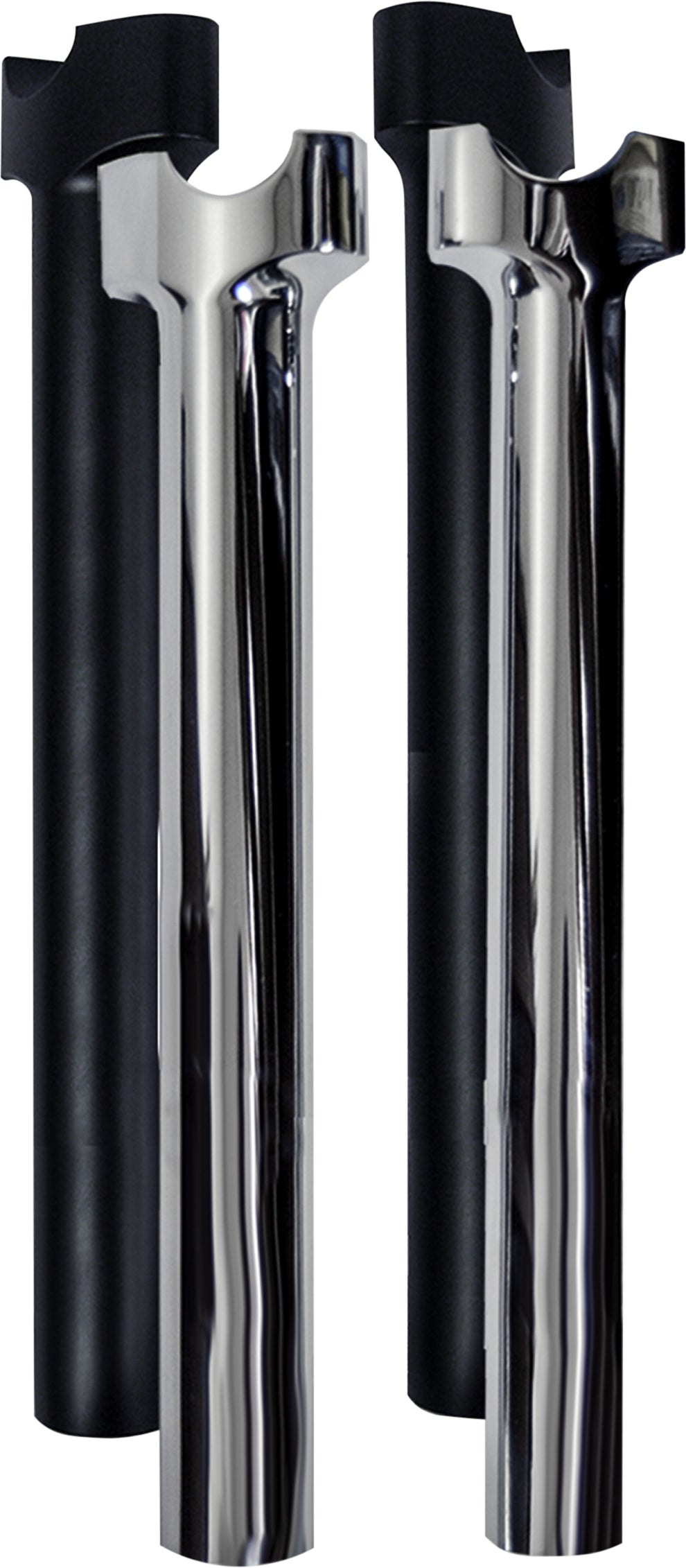 Chubby 12" Straight Risers Chrome