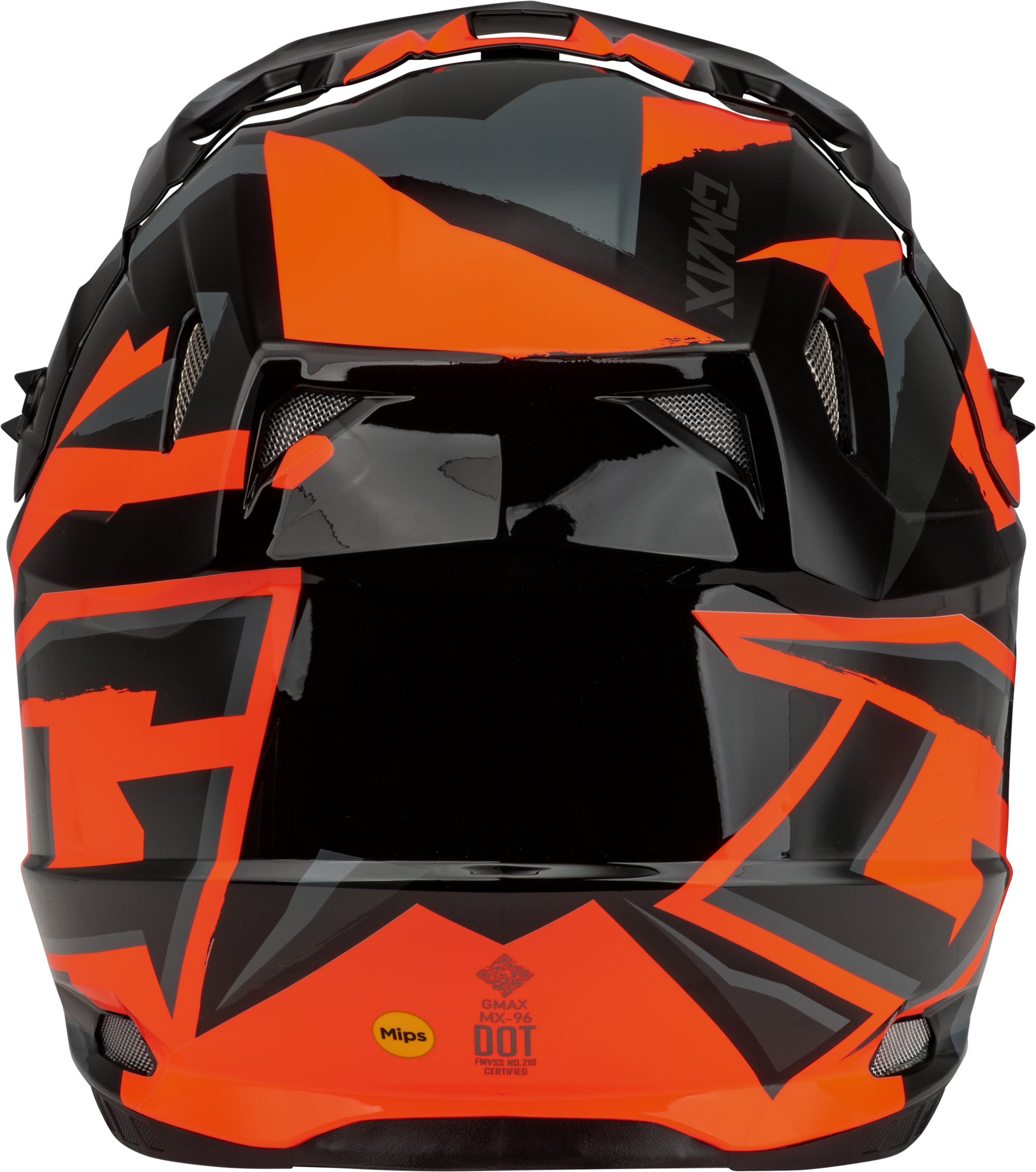 Mx 96 Splinter Helmet Black/Orange Lg