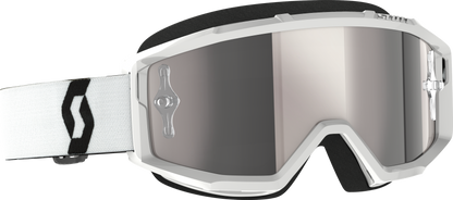 Primal Goggle White Silver Chrome Works