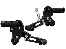 WOODCRAFT Standard Shift Eccentric Rearset Kit W/Pedals for Kawasaki Z125 Pro