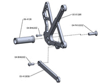 WOODCRAFT Kawasaki Ninja 650R (09-11) Rearset Kit Black w/Shift Pedal