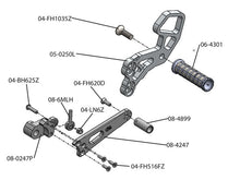 WOODCRAFT Suzuki GSX-R1000 (09-16) GSX-R600 / GSX-R750 (2011+) Rearset Kit with Shifter - Black
