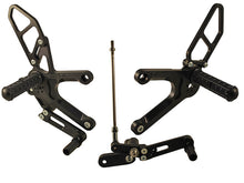 WOODCRAFT Honda CBR500 / CB500F (13-15)  Complete Adjustable Rearset Kit w/Pedals  GP Shift  Black