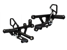 WOODCRAFT Yamaha R6 (2017+) Complete Rear Set Kit  Standard Shift  BLACK - WILL ALSO FIT 2006-16 MODELS