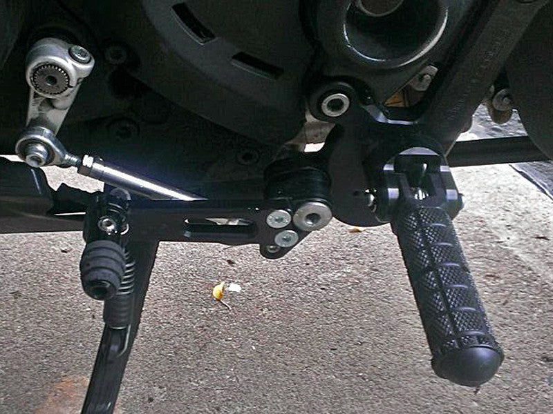 WOODCRAFT Ducati 1198 Diavel GP Shift Adjustable Complete Rearset Kit