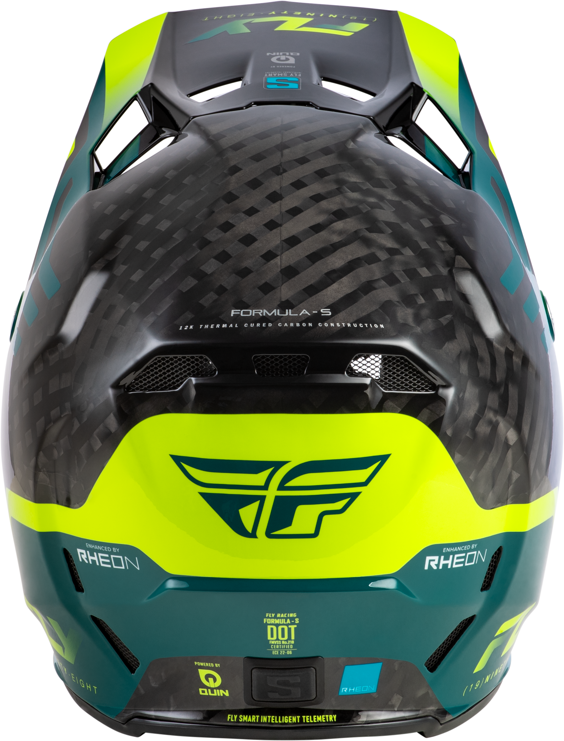 Yth Formula S Carbon Byte Hlmt Black Carbon/Teal/Lime Yl