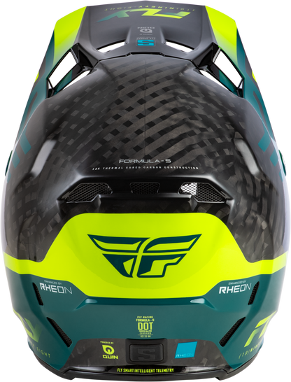 Yth Formula S Carbon Byte Hlmt Black Carbon/Teal/Lime Yl